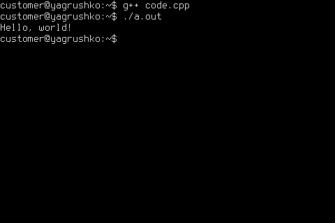 Hello, world!